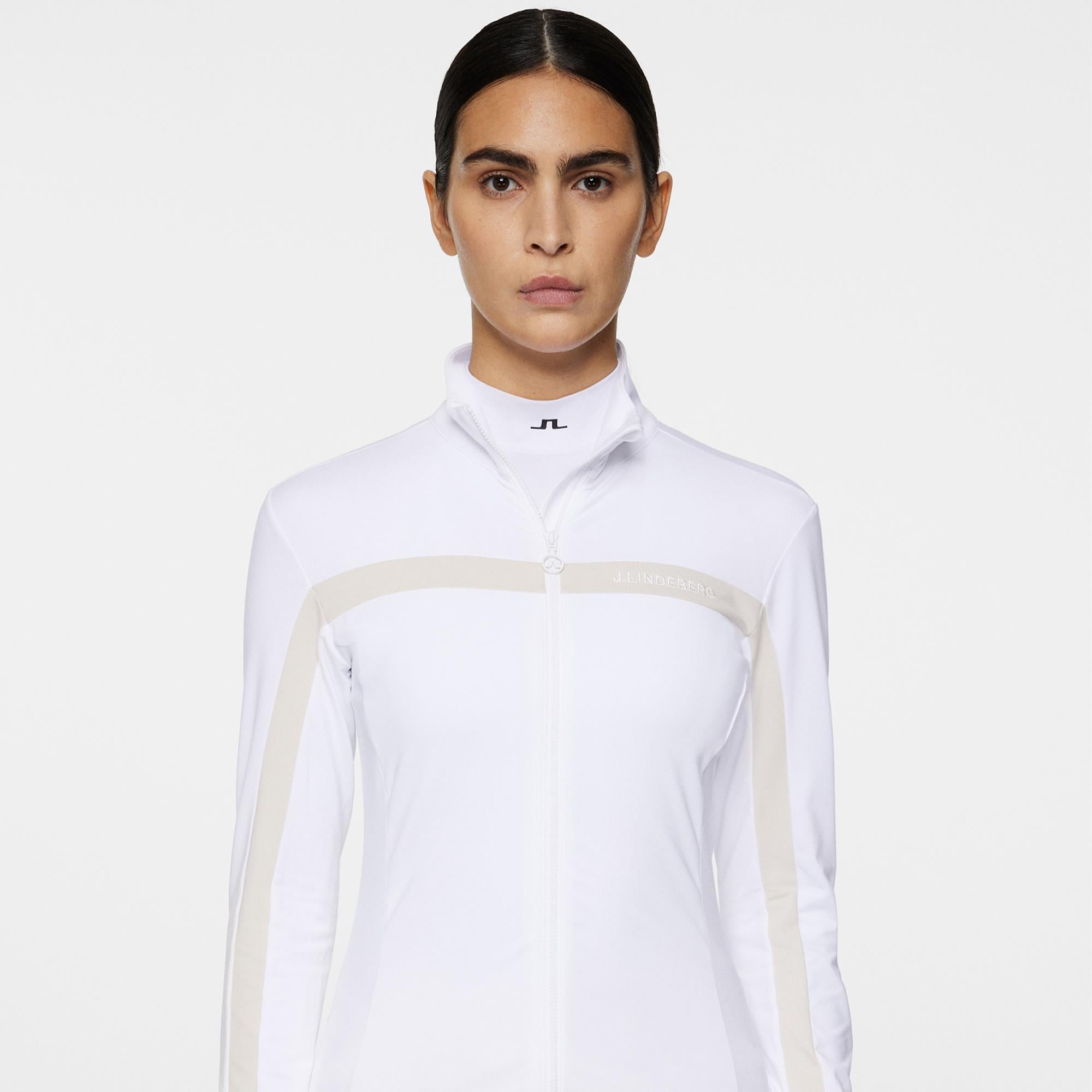 J Lindeberg Seasonal Janice Ladies Golf Mid Layer White